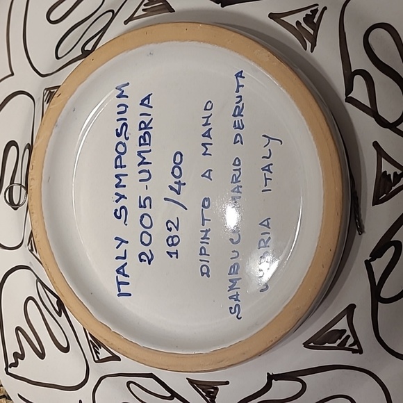 DERUTA HAND PAINTED  DECORATIVE PLATTER MADE IN ITALY - Picture 3 of 8